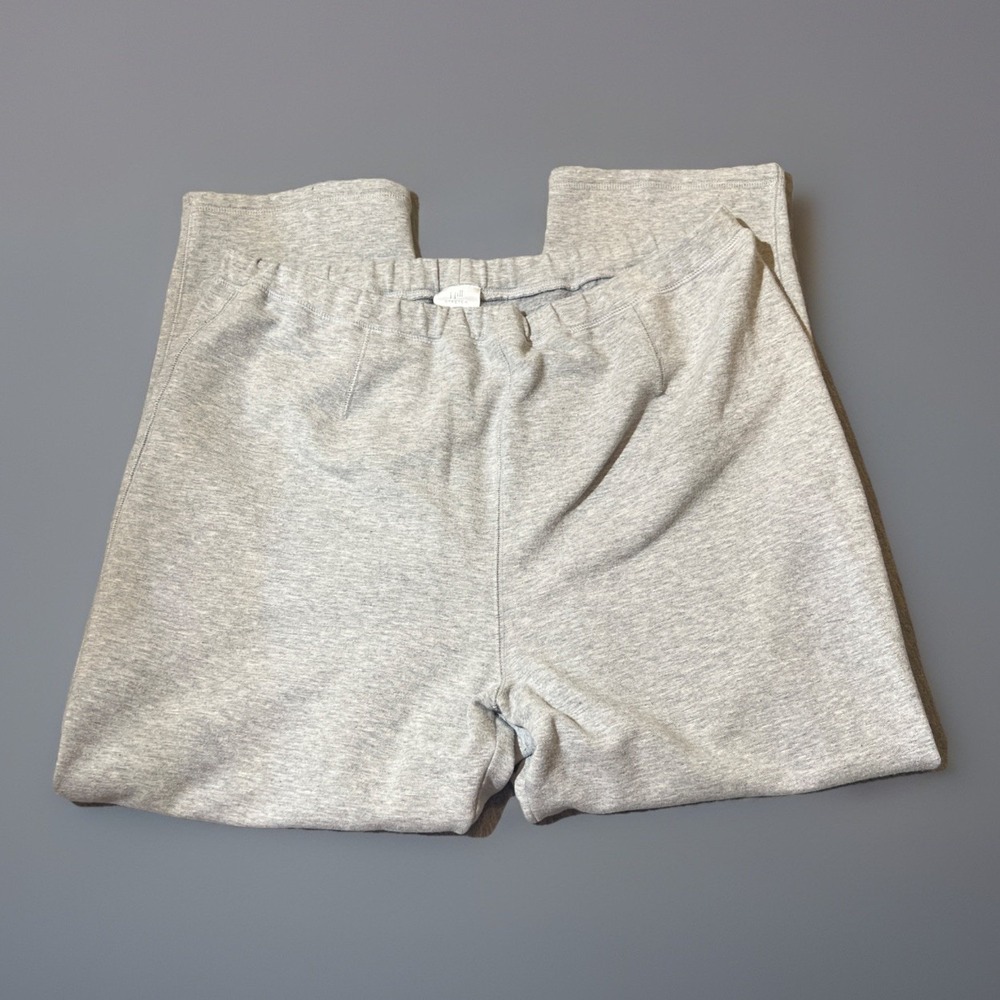 J. Jill Stretch Jogging Pants Gray Women XLT Elastic Waist Flat Front Athleisure